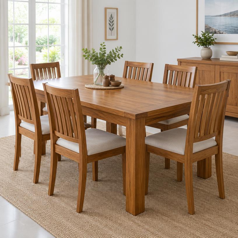6-Seater Teak Dining Set